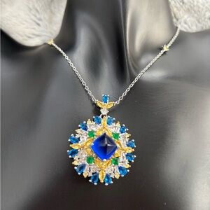 Glamorous cubic zirconia necklace